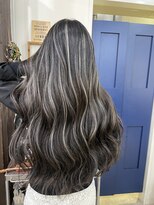 エトラ 渋谷店(etora)&nbsp;小顔 ネビージュアッシュグレージュハイライトカラー◎