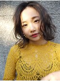 【morio札幌】札幌ボブ　大人かわいい黒髪パーマボブ
