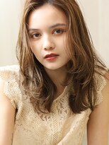 アース 三木店(HAIR & MAKE EARTH)&nbsp;大人可愛い透明感ブリーチなし切りっぱなしボブミディ
