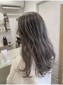 ゆるふわミルクティーベージュ系バレイヤージュ