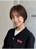 ショートカット/髪質改善縮毛矯正白髪ぼかしレイヤーカラーボブ