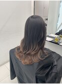 ブラウングラデーションカラー