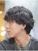 佐賀メンズマッシュ波巻きパーマツイスパメンズパーマ刈り上げ