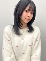 ラウンジ モリオ イケブクロ(Lounge MORIO Ikebukuro) 【morio】ミディアムレイヤー　黒髪♪