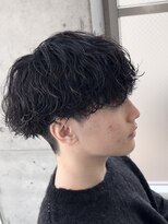 フィフス(fifth)&nbsp;fifth原宿波巻きパーマメンズカットラウンドマッシュ30代