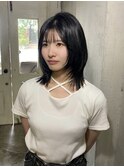表参道 roijir オリーブグレージュ × 顔周りレイヤー