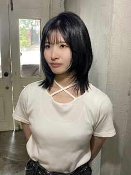 ロイジー(roijir) 表参道 roijir オリーブグレージュ × 顔周りレイヤー