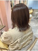 秋色ショコラカラー/レイヤー外ハネスタイル