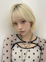 サンドイエナ 横浜店(sand yena)&nbsp;ボブディオリーブベージュ髪質改善縮毛矯正フェイスレイヤー