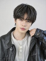 オーバル ジングウマエ(OVARL jingumae) シースルーフェザーパーマセンターパート韓国ヘア