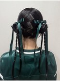 ツインお団子アレンジ