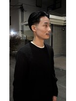 サンアタゴノット(san.atagonot) テーパーフェード×オールバックstyle