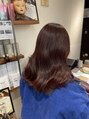 リーナ ビューティガーデン(LiNA BeautyGarden)&nbsp;ツヤ感たっぷりのボルドーカラー[藤沢/カラー]