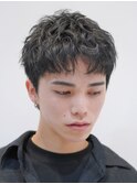 原宿アクティブショートルーズショートパーマツイストパーマ緩め
