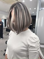 キング 京橋店(K!ng)&nbsp;縮毛矯正髪質改善レイヤーカットハッシュカットダブルカラー