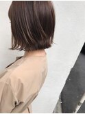 透明感ボブ_マニッシュショート,ネイビーカラー,フレンチボブ