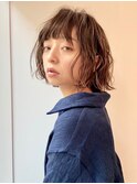 M.SLASHセンター南/無造作ボブ/セミウェット/くすみカラー