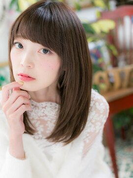 カバーヘア ブリス 上尾西口店(COVER HAIR bliss) ★ぱっつんオン眉x暖色系カラーシアーグレージュ20代30代40代★7