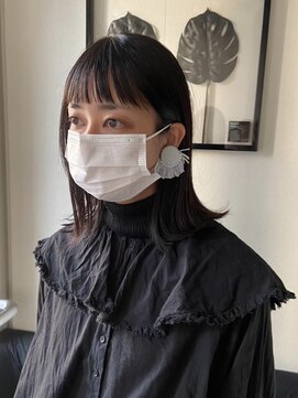 カミットチャーチ(KAMITTO CHUUCH) 眉上ベビーバング×地毛風ベージュ