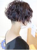 【松戸　ムラマツ】大人ショートボブハイライトパーマ