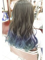 デイズ(days)&nbsp;DAYS　毛先グラデーションカラーブルーカラー10代20代30代