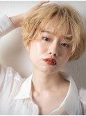 ハイトーンカラー小顔マッシュルームヘアw戸田公園10代20代30代