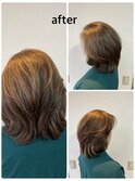 髪質改善カラーヘアエステ 白髪ぼかし透明感カラー