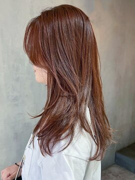 アイティーバイアルバム 藤沢店(IT by ALBUM) レイヤーオレンジブラウン_ブラウンハッシュカット_ba477521