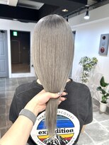 ペレ 栄店(PELE) デザインカラー/レイヤーカット/ウェットヘア/オリーブベージュ