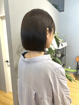 ジアン バイ ミルボン NU茶屋町+(GIEN by milbon) 切りっぱなしボブ/ボブ/前下がりボブ