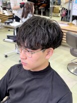 ゼスト 吉祥寺店(ZEST)&nbsp;シャドウパーマ ショートマッシュ 鈴木楓竜