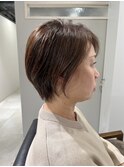40代からの骨格補正ショート◇美シルエット
