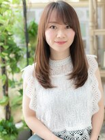 カバーヘア ブリス 志木南口駅前店(COVER HAIR bliss)&nbsp;斜めバングが大人かわいい小顔ロングレイヤーh4志木30代40代!