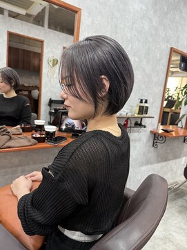 シールドヘアー 沖縄 新都心(C'LD Hair) 那覇美容室/おもろまち美容室/グレージュ/ミニボブ/ショートボブ