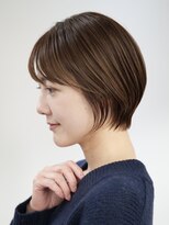 エリマ 横浜西口(elima)&nbsp;顔周りレイヤーカットくびれヘア切りっぱなしボブ大人ボブ30代