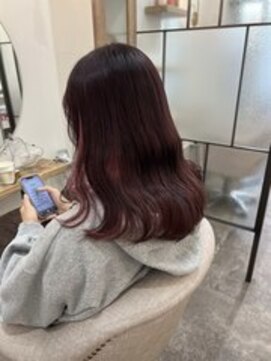 シアアルン 新小岩店(SHEER alun) ピンク×ピンクブラウン