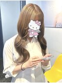 ブリーチなしでミルクティーベージュカラー♪♪