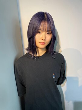 スイ(SUiii) ラベンダーカラー/ブルーカラー/顔まわりレイヤー【札幌/大通】