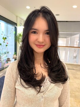 レイヤーカット/顔周りレイヤー/前髪カット