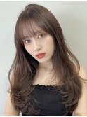 韓国風レイヤーカット髪質改善ダブルカラーハッシュカット