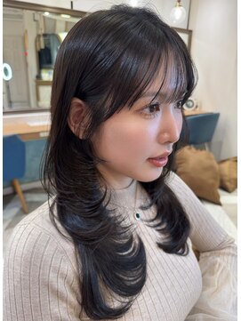 ロンドアベニール 北千住(Lond avenir) 韓国顔周り/バタフライカット/ミディアムレイヤーカット北千住