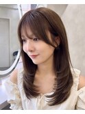 韓国レイヤー/韓国風/ボブ/髪質改善/黒髪/ブリーチなし〔池袋〕