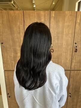 アクアリップル(aqua ripple) 韓国風こて巻き切りっぱなしロング