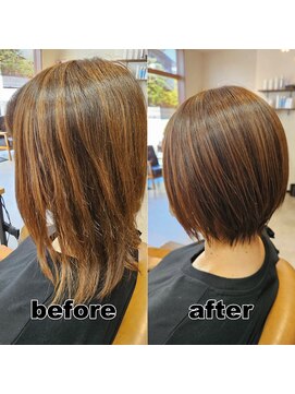 モンド ヘアクリエーション 西田店(monde hair creation) 【monde】before × after × 髪質改善
