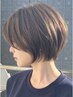 【毎月のメンテナンスに♪】前髪カット＋ケアカラー　(白髪染め可)→8000