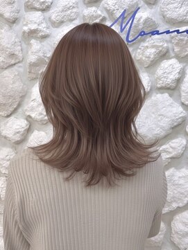モアナ バイ ヘッドライト 松山(Moana by HEADLIGHT) Moana【松山】#レイヤーカット#くびれヘア#ブラウンベージュ