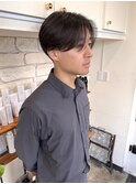 センター分け/テクノカット/ミディアム 髪型/短髪