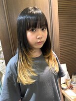 モナン(monan)&nbsp;ハッシュレイヤーカットデザインカラーミルクティーブロンド