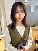 ミディアム × 顔周りレイヤー