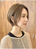 ショートヘアショートボブ長めショート前下がりショート表参道